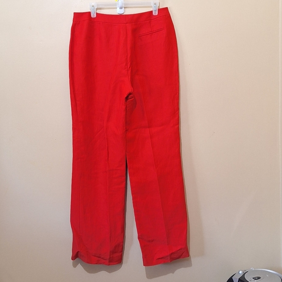 Lafayette 148 New York Linen Blend Pants - Picture 2 of 5